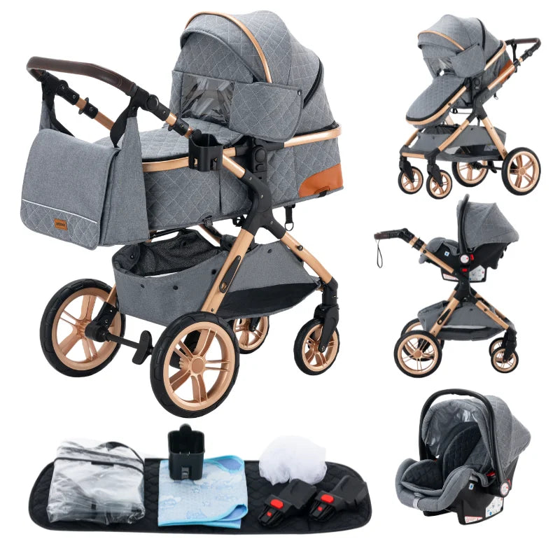 Poussette trio 3 en 1 Dernière génération – Poussette, Landau, Siège Auto et ses accessoires