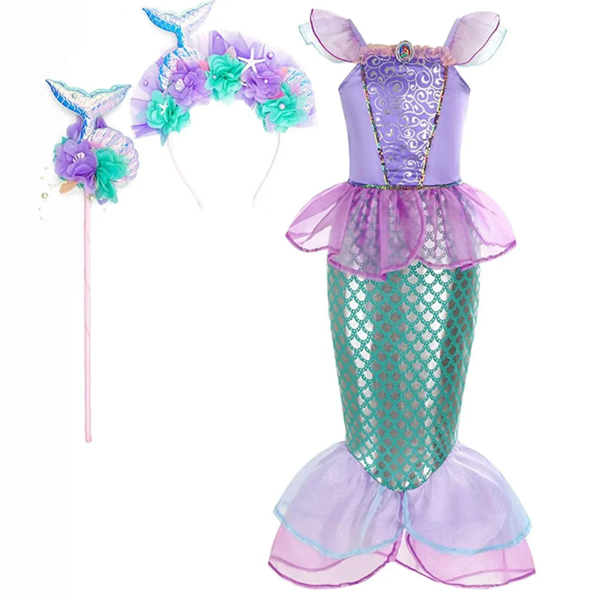 Déguisement Princesse Ariel Enfant Costume Anniversaire