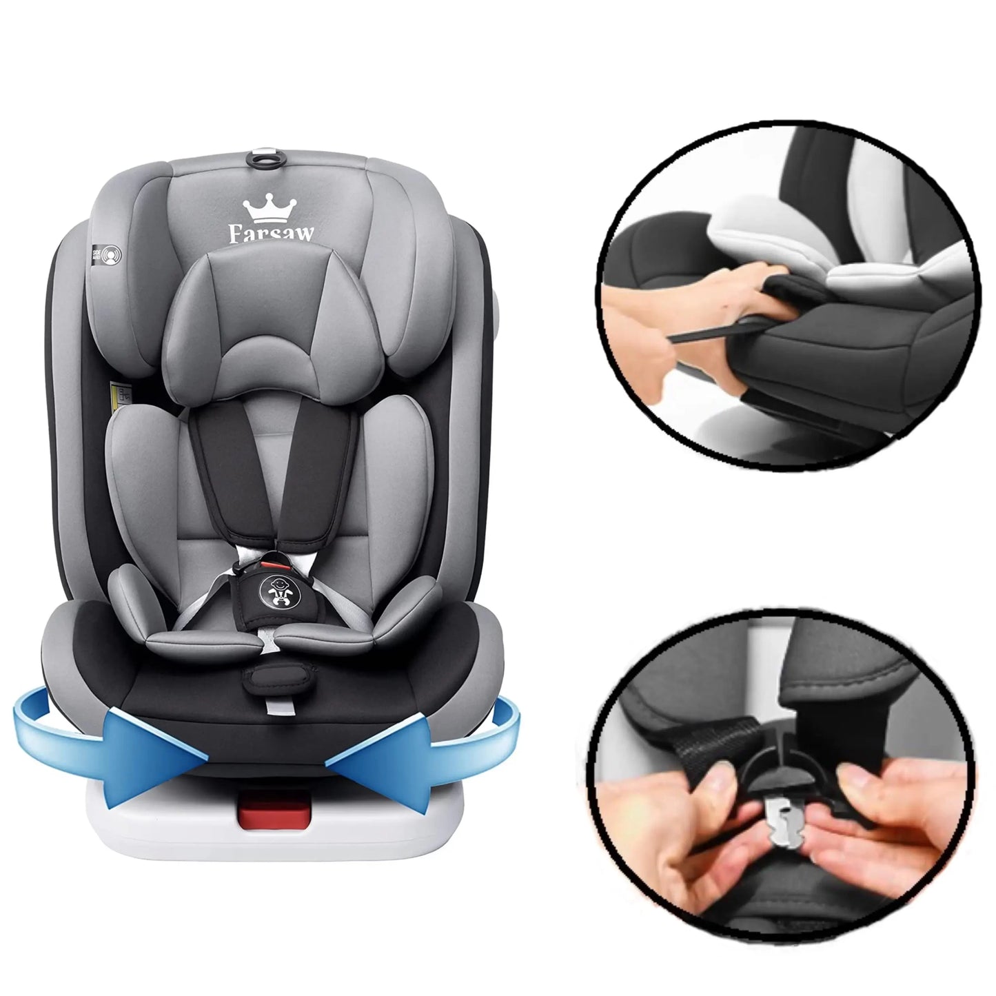 Siège auto Isofix Pivotant