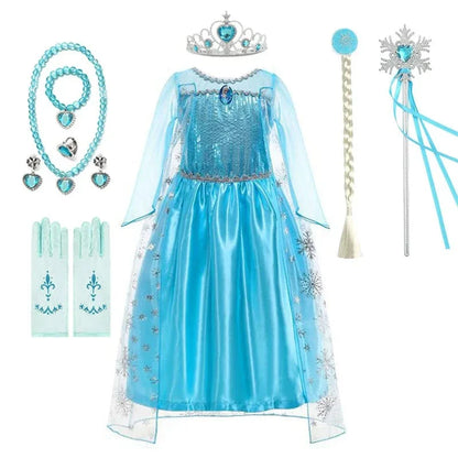 Déguisement Princesse Elsa Enfant Déguisement Bleu