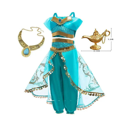 Déguisement Princesse Jasmine Fille Luxe