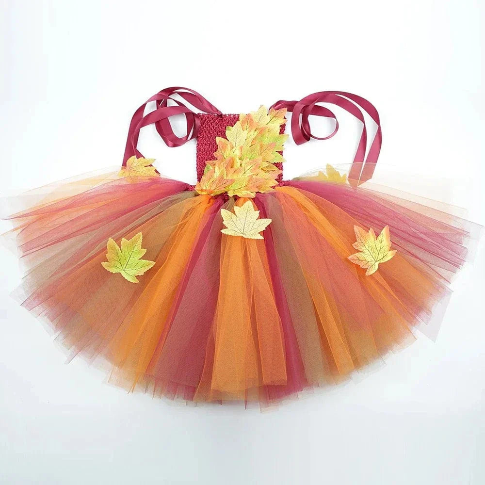 Déguisement fée Automne Enfant avec Tulle