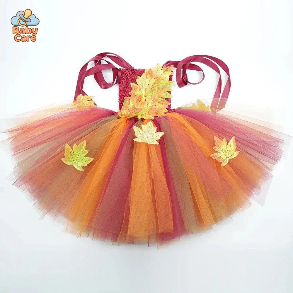 Déguisement fée Automne Enfant avec Tulle