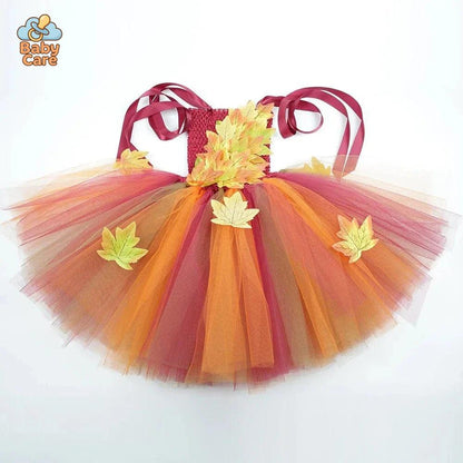 Déguisement fée Automne Enfant avec Tulle