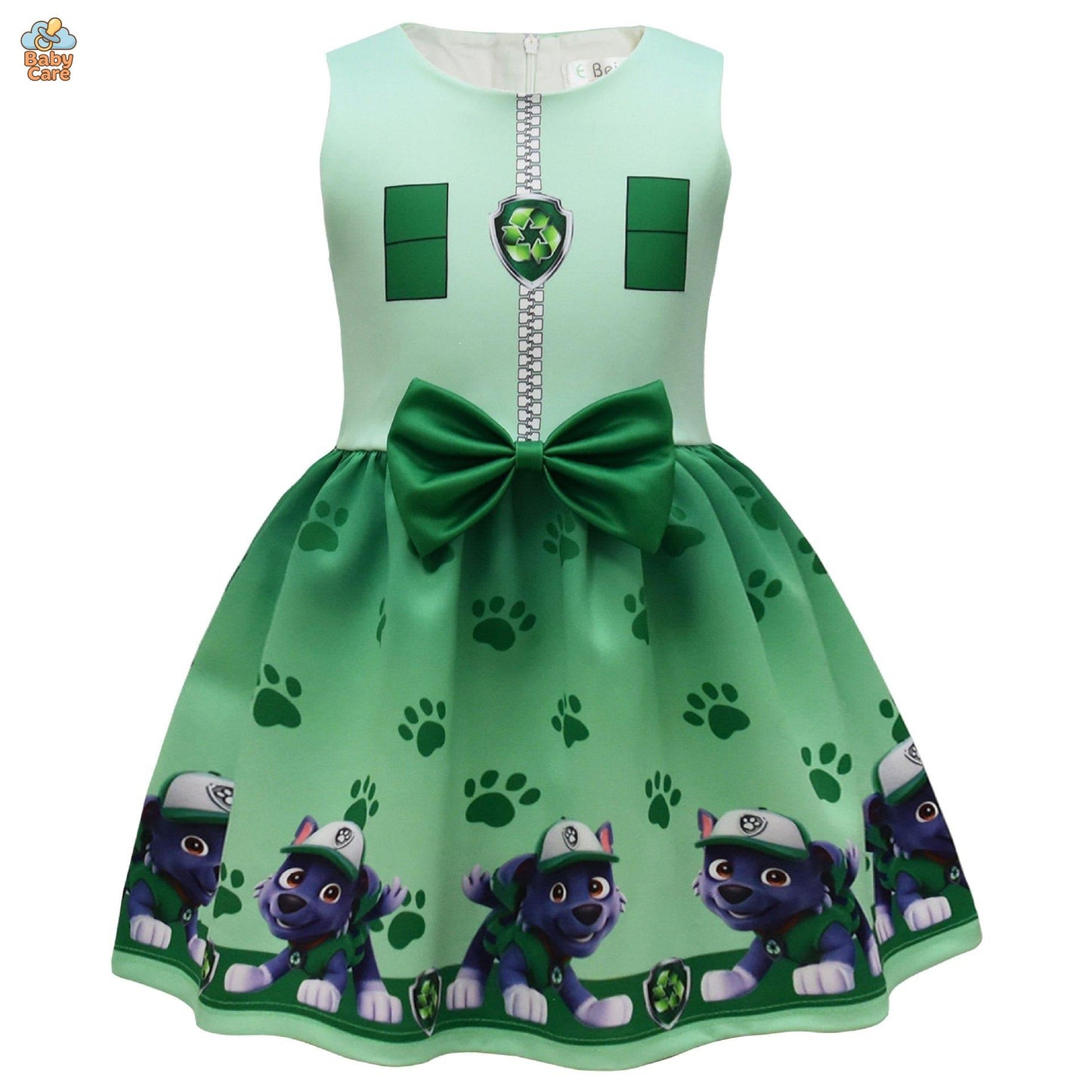 Déguisement robe pat patrouille fille avec cape et masque