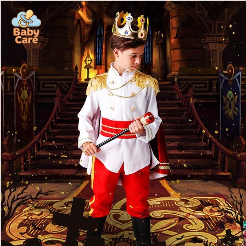Déguisement roi Enfant Rouge avec Cape