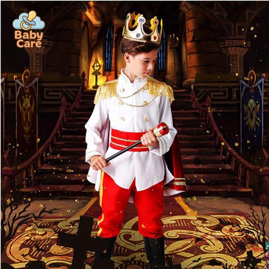 Déguisement roi Enfant Rouge avec Cape