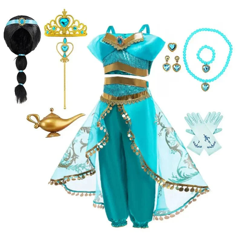 Déguisement Princesse Jasmine Fille Luxe