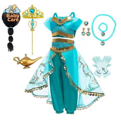 Déguisement Princesse Jasmine Fille Luxe