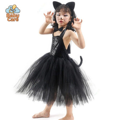 Déguisement Chat Noir Enfant avec Accessoires