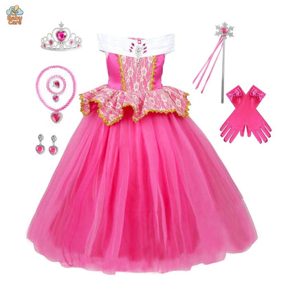 Déguisement Princesse Aurore Enfant Robe Luxueux