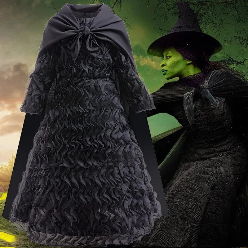 Déguisement de Sorcière Halloween Enfant Robe Noire