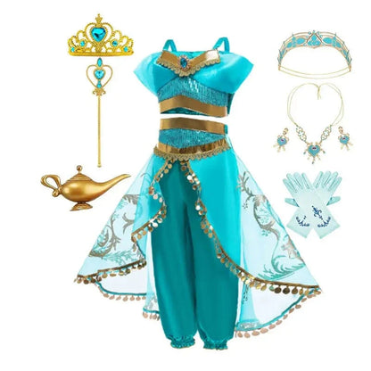 Déguisement Princesse Jasmine Fille Luxe