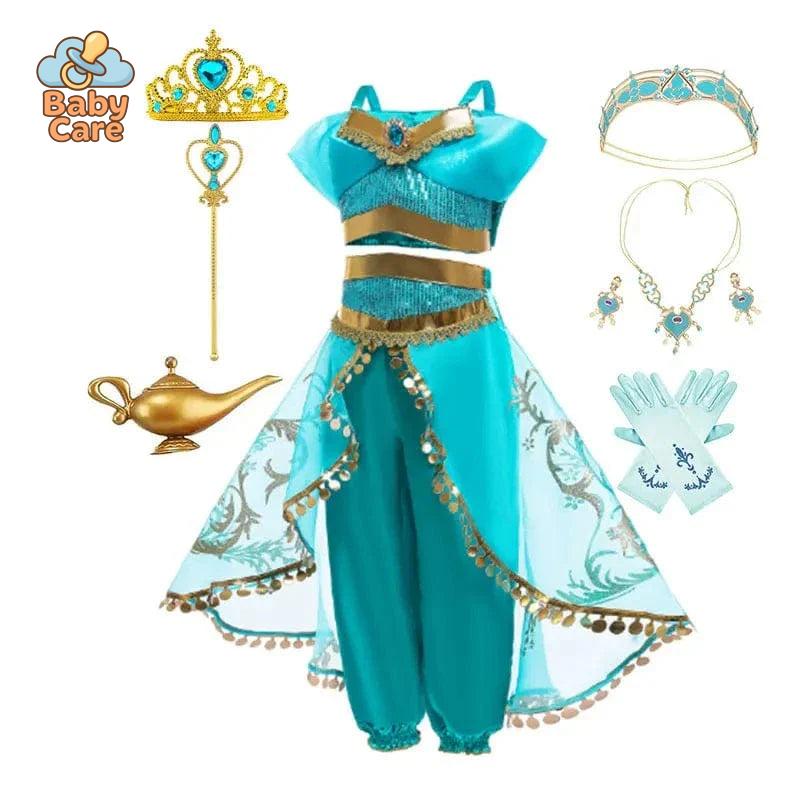 Déguisement Princesse Jasmine Fille Luxe