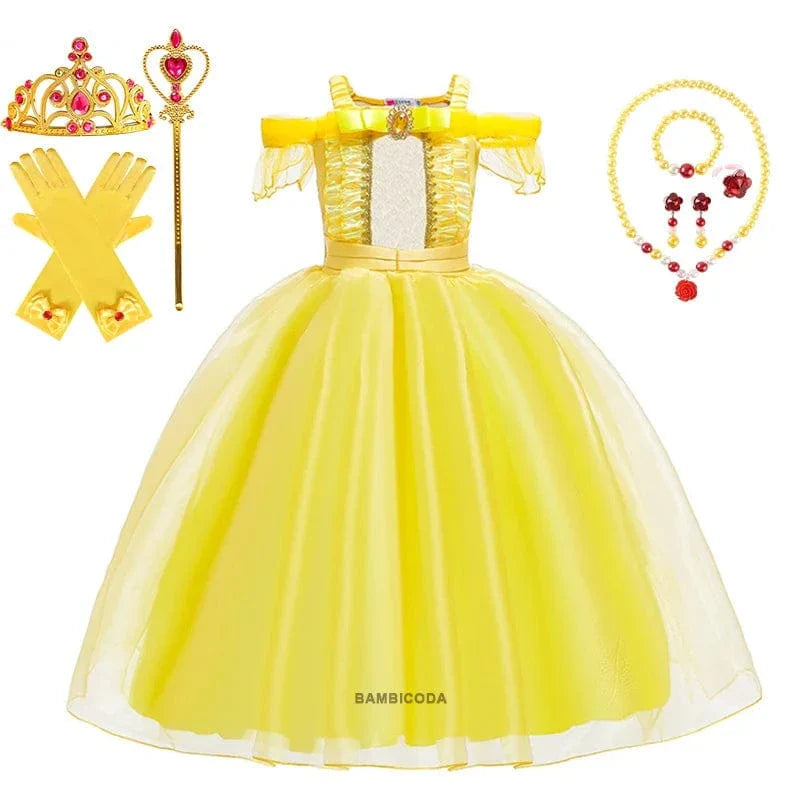 Déguisement Princesse Belle Enfant avec Accessoires