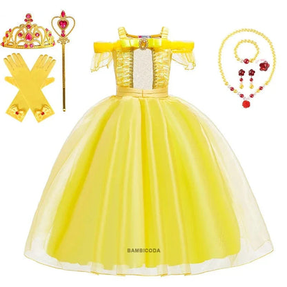 Déguisement Princesse Belle Enfant avec Accessoires