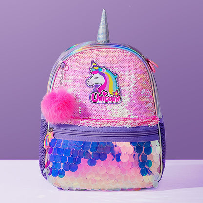 Cartable licorne à paillettes réversible