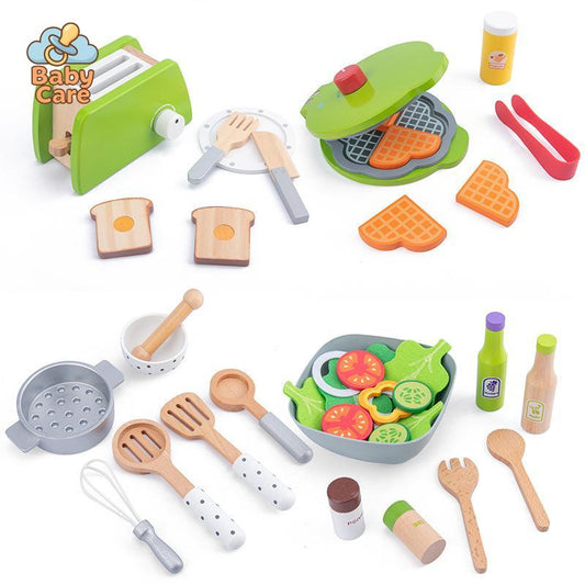 Ensemble Petit Déjeuner en Bois