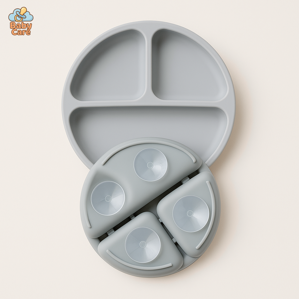 Assiette silicone à ventouse - vue de face