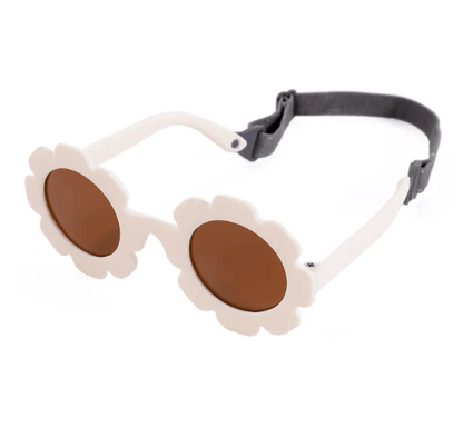 Lunettes de soleil tournesol pour bébé avec sangle