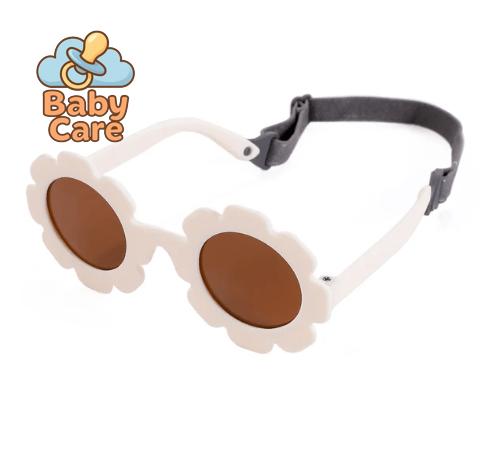 Lunettes de soleil tournesol pour bébé avec sangle