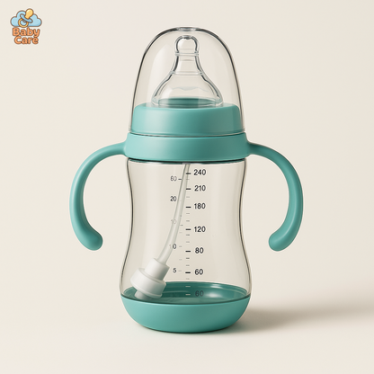 Biberon anti colique avec poignées - vue de face