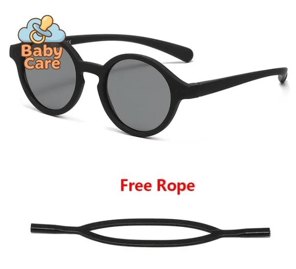 Lunettes de soleil bébé flexibles avec sangle UV400