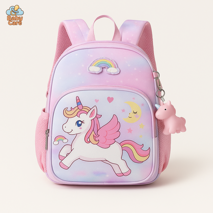 Cartable licorne confort pour le dos - vue de face