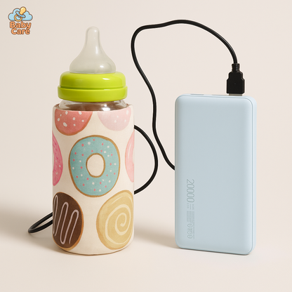 Chauffe-biberons USB avec housse de transport - vue de face