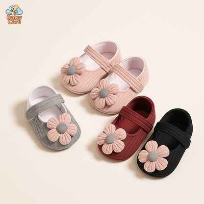 Chaussons en peluche pour bébés - Doux et chauds! - vue de face