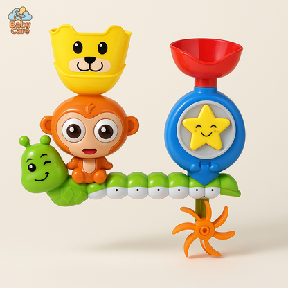 Chenille et Singe Jouet de Bain - vue de face