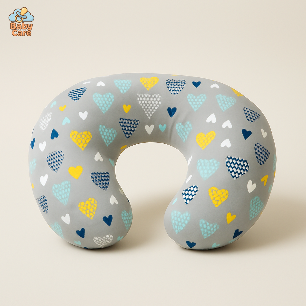 Coussin d’Allaitement Cœurs - vue de face