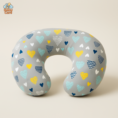 Coussin d’Allaitement Cœurs - vue de face