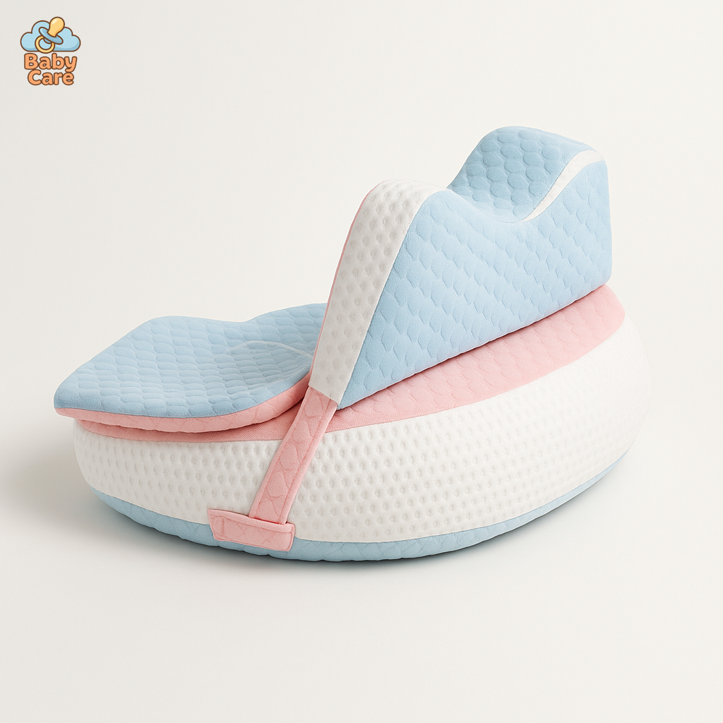 Coussin d’Allaitement Brodé - vue de face