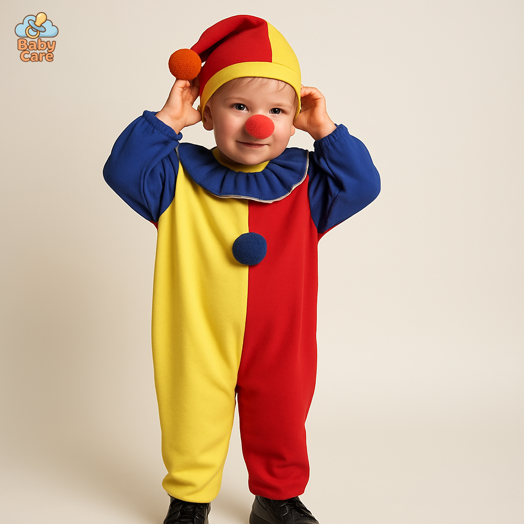 Déguisement carnaval clown bébé - vue de face