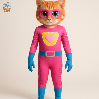 Déguisement Chat Combinaison Super Kitties Cosplay Enfant - vue de face