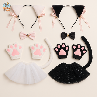 Déguisement Chat Set d'Accessoires Cosplay Enfant - vue de face