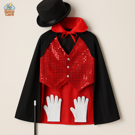 Déguisement de magicien Enfant 5 Pièces Élégant - vue de face