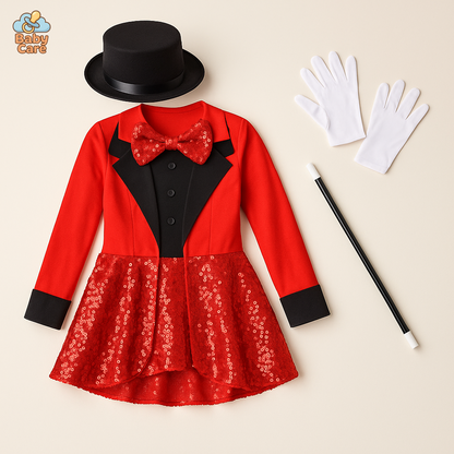 Déguisement de magicien Enfant avec Accessoires - vue de face