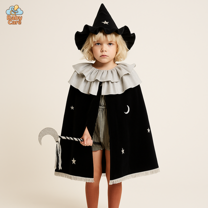 Déguisement de Sorcière Fille avec Chapeau - vue de face