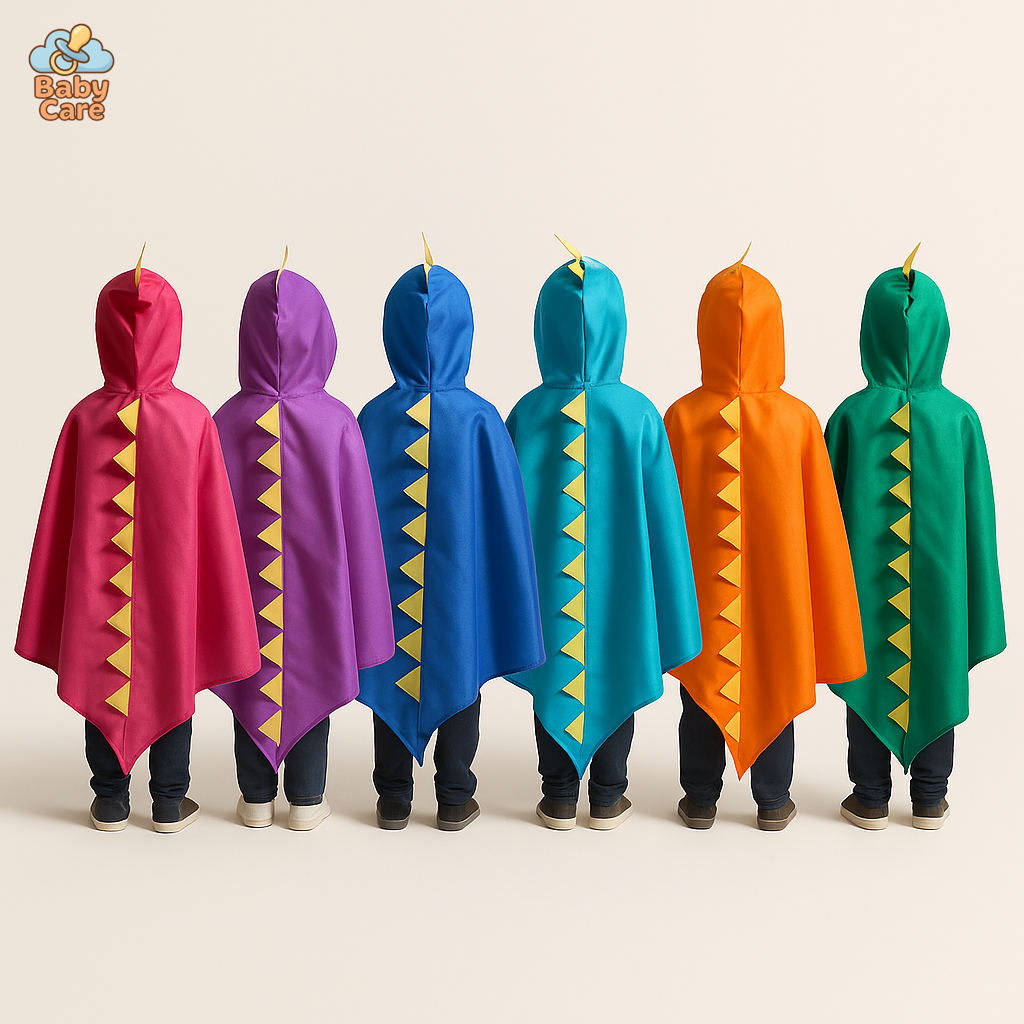 Déguisement dinosaure enfant cape et masque - vue de face