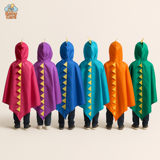 Déguisement dinosaure enfant cape et masque - vue de face