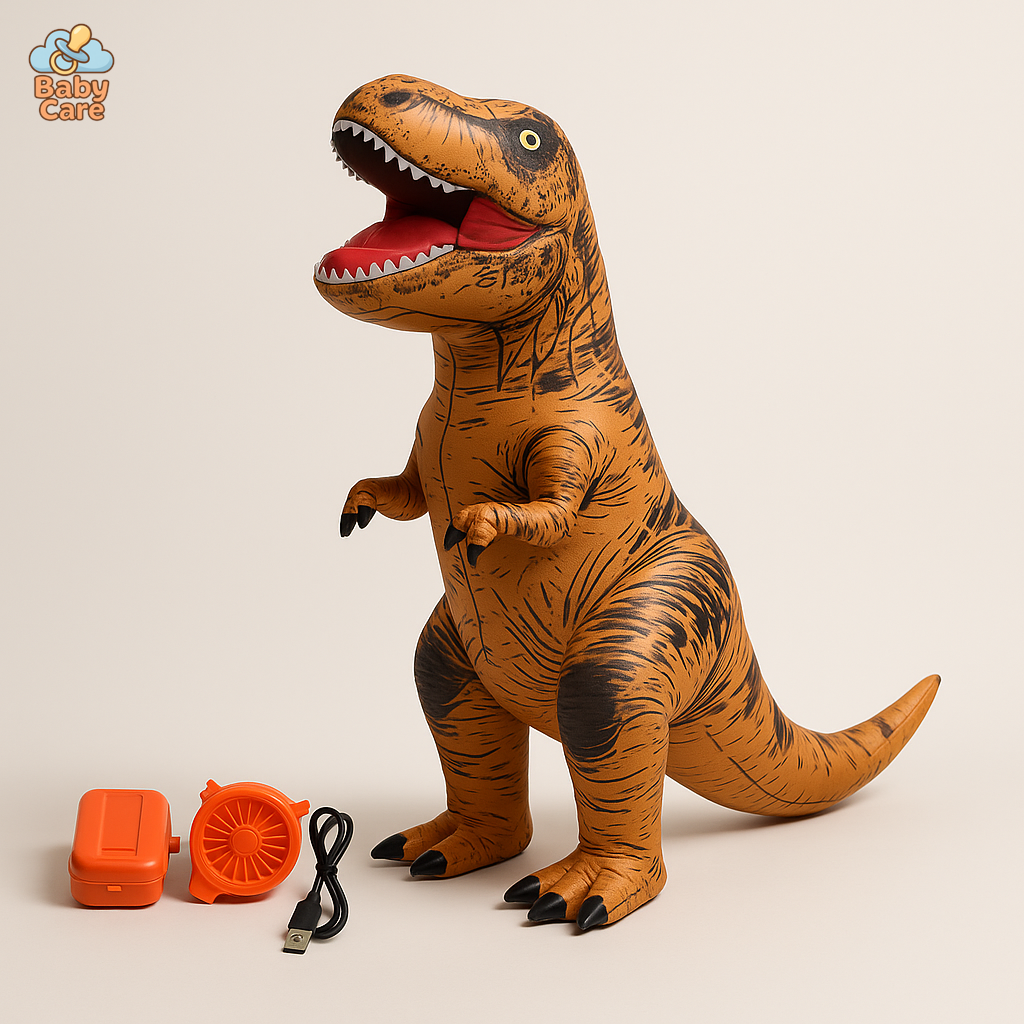 Déguisement dinosaure gonflable carnaval enfant et adulte - vue de face