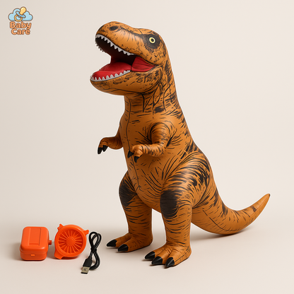 Déguisement dinosaure gonflable carnaval enfant et adulte - vue de face