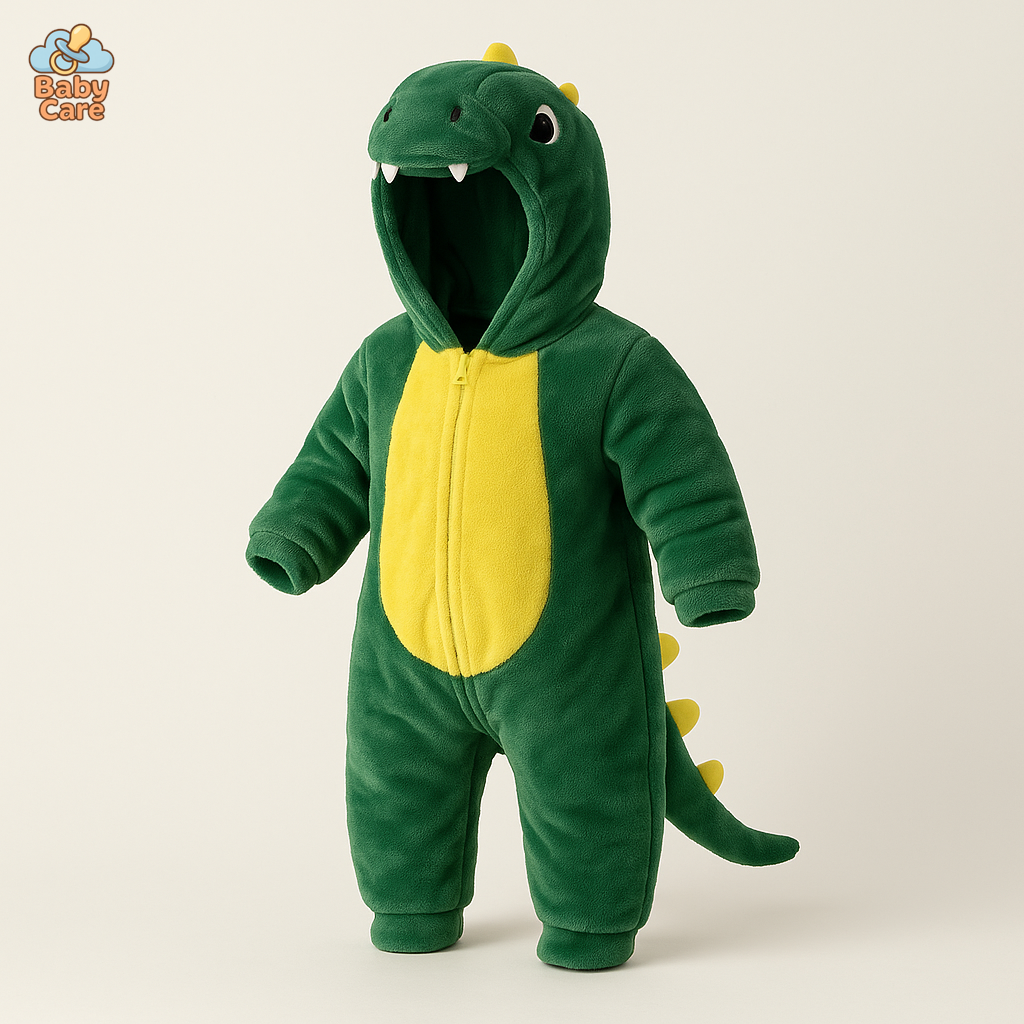 Déguisement dinosaure pyjama bébé - vue de face