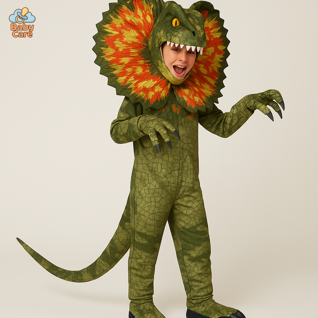 Déguisement dinosaure réaliste enfant - vue de face