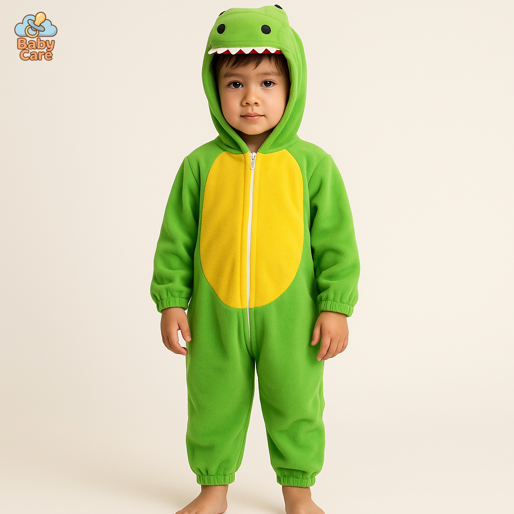 Déguisement Dinosaure Verte Enfant Cosplay - vue de face