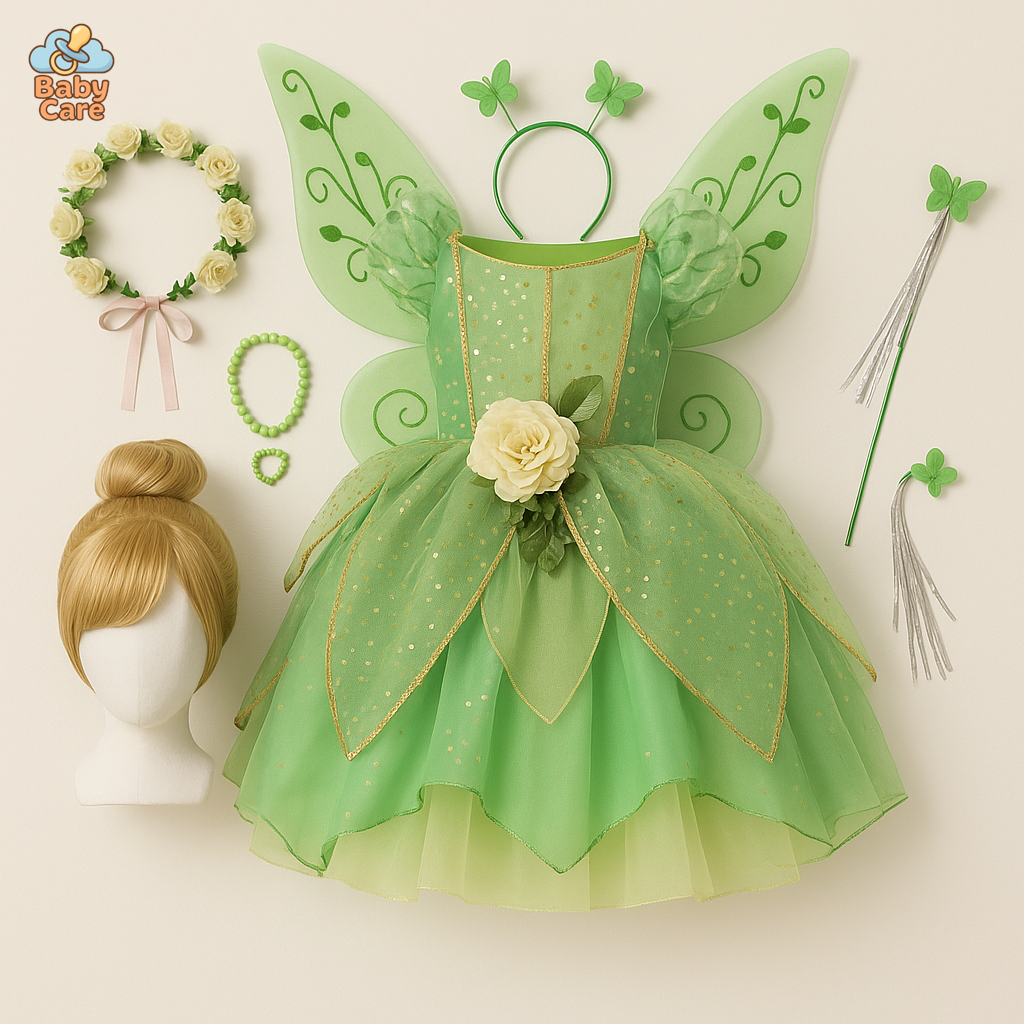 Déguisement fée Clochette Enfant - vue de face