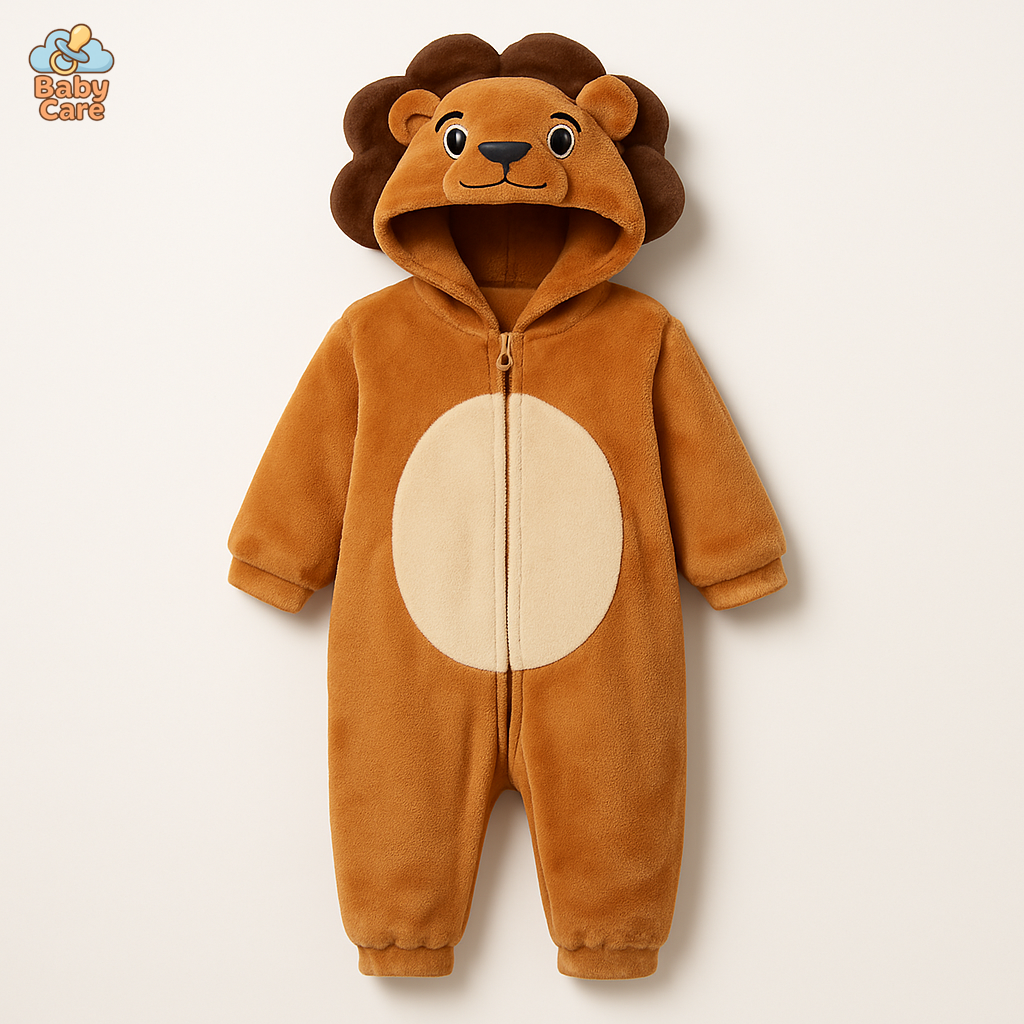 Déguisement Lion Bébé à Capuche Douce - vue de face