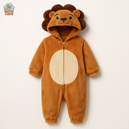 Déguisement Lion Bébé à Capuche Douce - vue de face